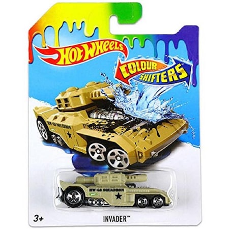 Mattel Hot Wheels 1-64 Color Shifters Vehicles Invader Tank, Assorted Colors, 10PK MTTBHR15
